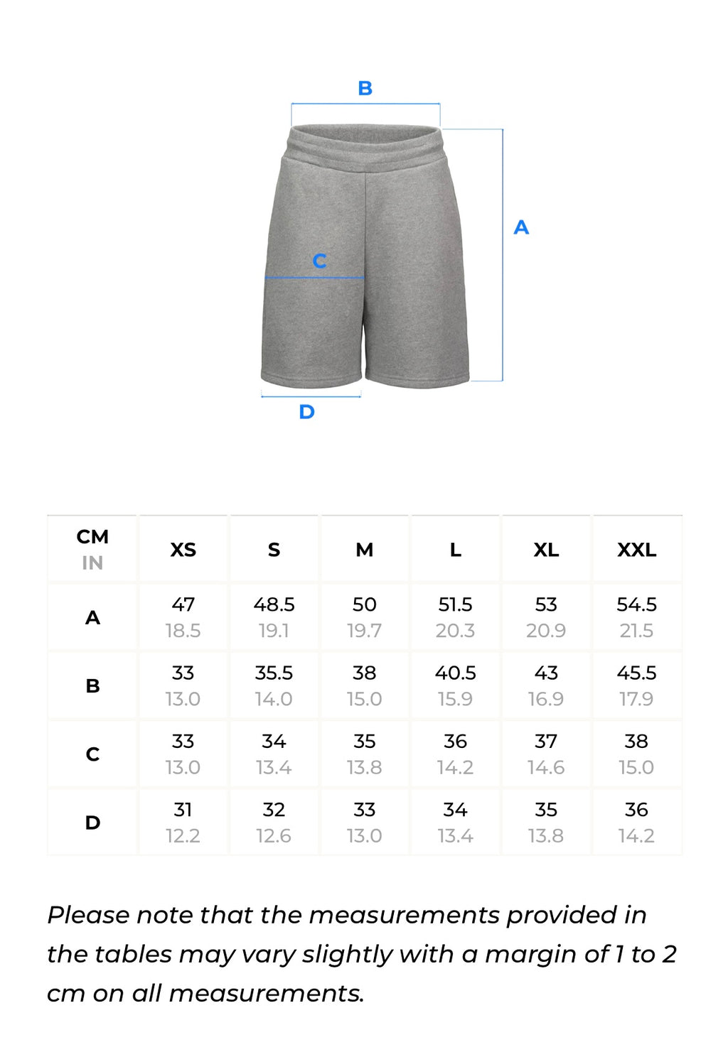 Cold Blue Relaxed Shorts