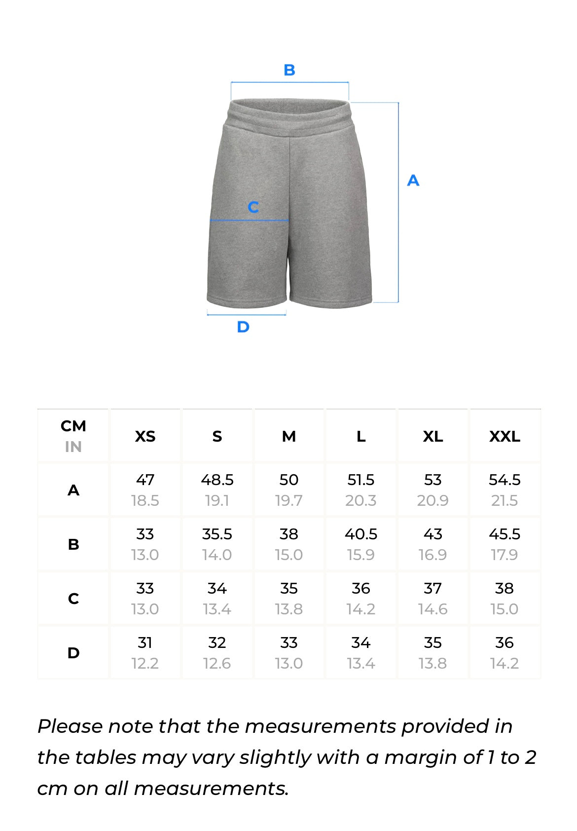 Cold Blue Relaxed Shorts